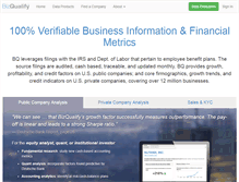 Tablet Screenshot of bizqualify.com